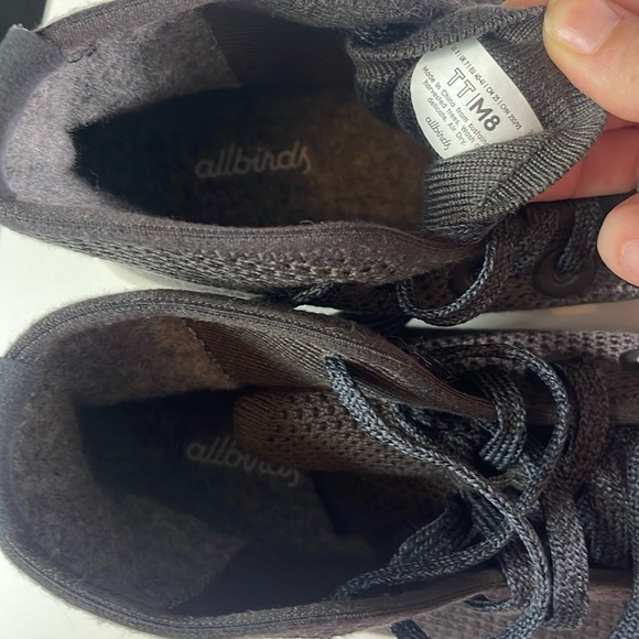 Allbirds TT Tree Topper Dark Charcoal Gray Hightop Shoes Size Men’s 8 - Picture 6 of 7